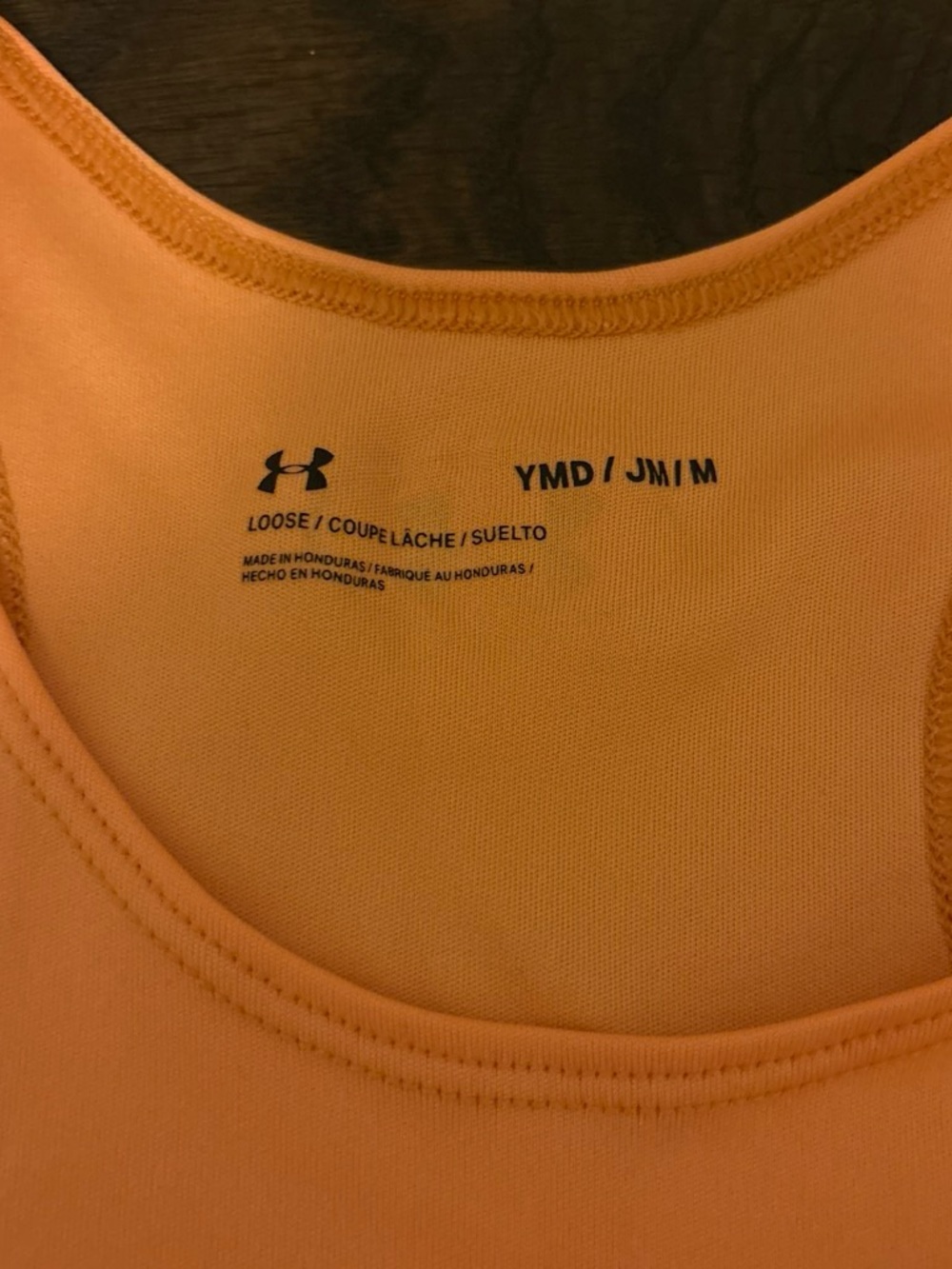 Under Armour Orange Racerback Performance Tank - Picture 3 of 3